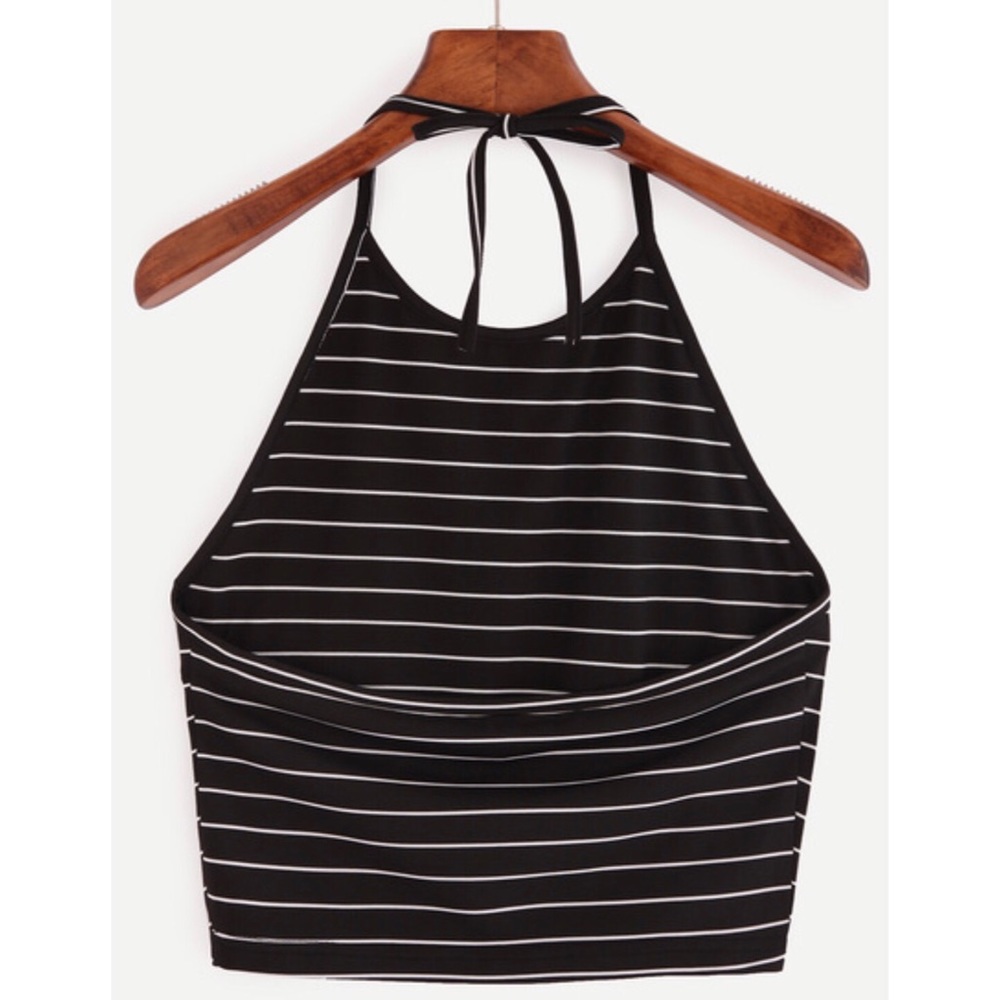 Halter Striped Cami Top - Picture 4 of 4